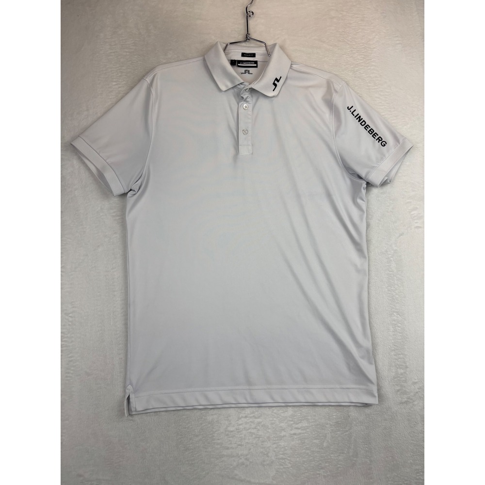 J.Lindeberg Mens Regular Fit Golf Polo Short Sleeve Size Medium